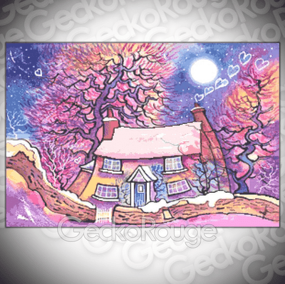 The Holiday (Standard) by Dorian Spencer Davies Art Modern Cross Stitch Kit