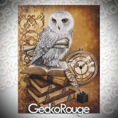 The Owl by Dessy Georgieff Art Modern Cross Stitch Art Kit