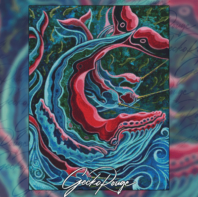 There Be Monsters by Lesley D McKenzie Modern Cross Stitch Art Kit