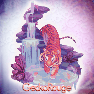 Tiger by  Faewalker Modern Cross Stitch Art Kit