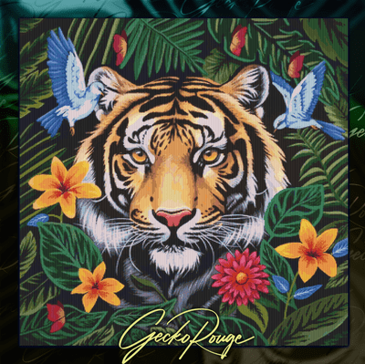 Tiger Lily  by Sophie Kilpatrick Modern Cross Stitch Art Kit