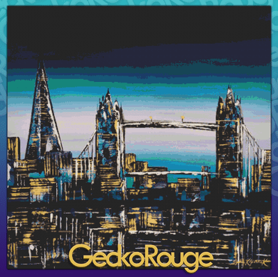 Tower Bridge (London Cityscape) by Sophie Kilpatrick Modern Cross Stitch Art Kit