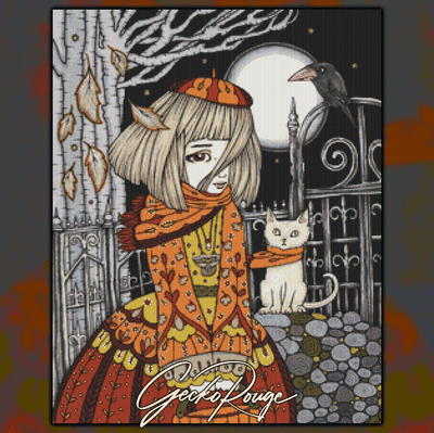 Tricksters by Anita Inverarity Modern Cross Stitch Art Kit  - SPECIAL EDITION