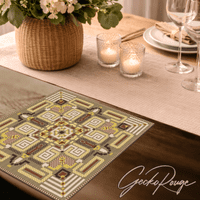 Vega Caramel Cross Stitch Art Tile Kit