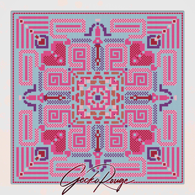 Vega Dawn Cross Stitch Art Tile Kit