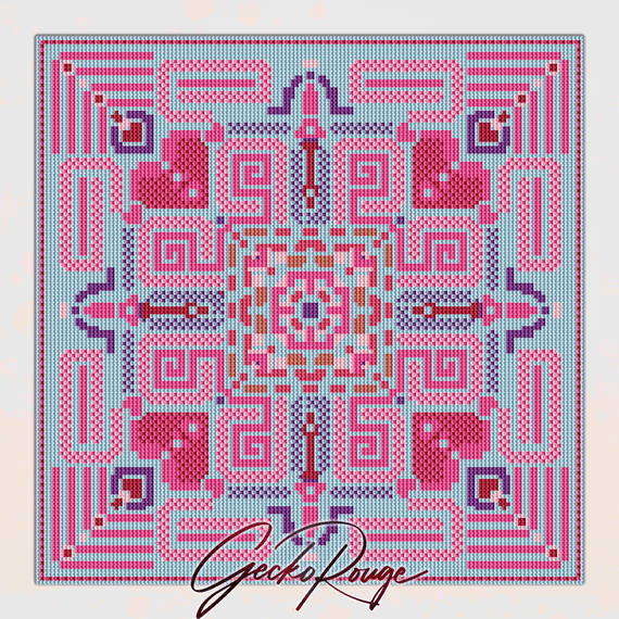 Vega Dawn Cross Stitch Art Tile Kit