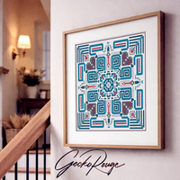 Vega Lagoon Cross Stitch Art Tile Kit