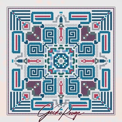 Vega Lagoon Cross Stitch Art Tile Kit