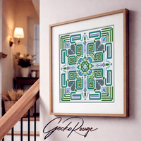 Vega Meadow Cross Stitch Art Tile Kit