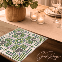 Vega Meadow Cross Stitch Art Tile Kit