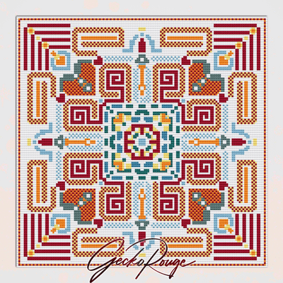 Vega Soleil Cross Stitch Art Tile Kit