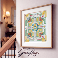 Vega Spring Cross Stitch Art Tile Kit
