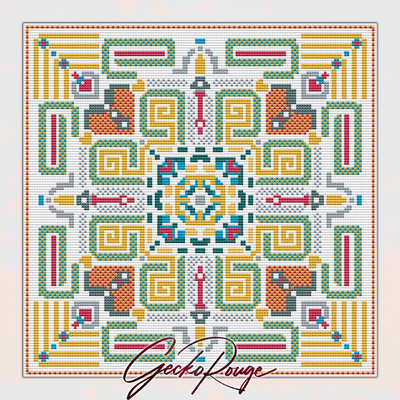 Vega Spring Cross Stitch Art Tile Kit
