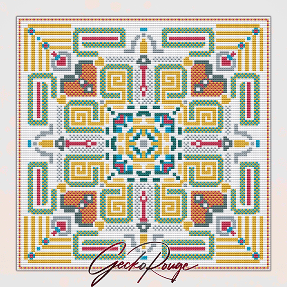 Vega Spring Cross Stitch Art Tile Kit