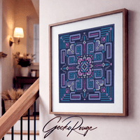 Vega Twilight Cross Stitch Art Tile Kit