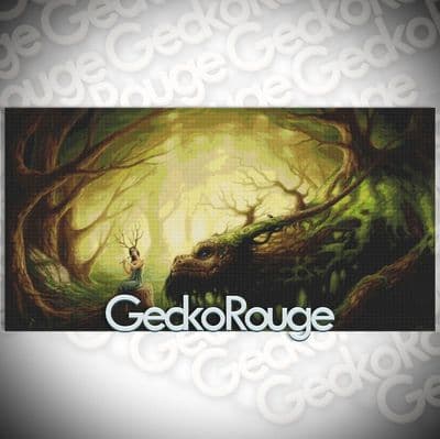 Waldrache by Jonas Joedicke Modern Cross Stitch Art Kit