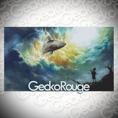 Whale 'Hope' by Zazac Namoo / Eruda Art Modern Cross Stitch Art Kit