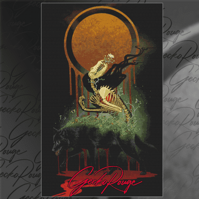 Wifwulf Rise by J Parks Modern Cross Stitch Art Kit