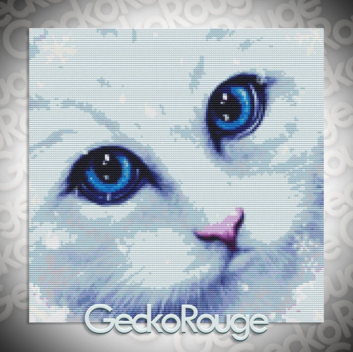 Winter Cat by SheWhiteDragon Modern Cross Stitch Art Kit