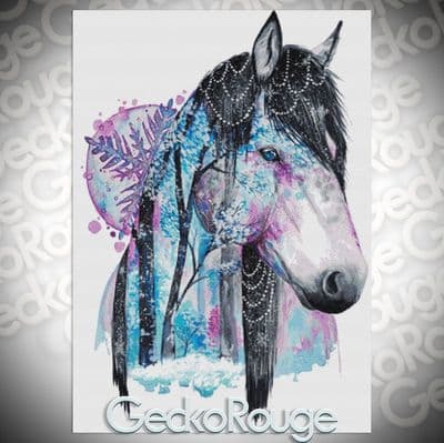 Winter (Horse) by Scandy Girl Modern Cross Stitch Art Kit