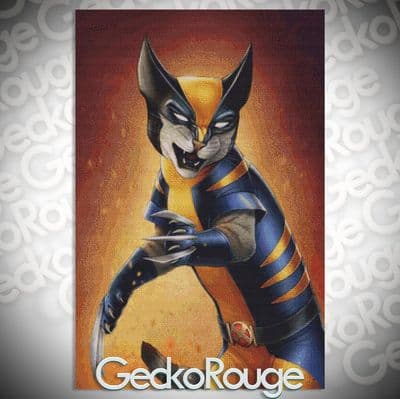 Yowlverine by J Parks Modern Cross Stitch Art Kit