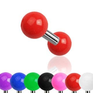 Cartilage Bar with Solid Colored UV Balls