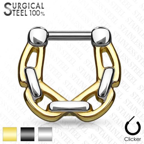 Chain Linked Septum Clicker All Surgical Steel