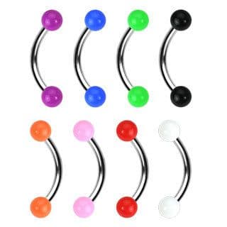 Eyebrow Bar with Solid Colour UV Balls