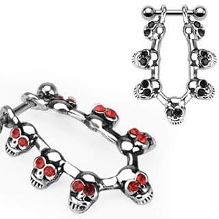 Gem Skull Gothic Helix Bar
