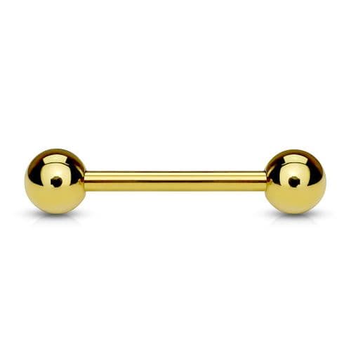 Gold Plated Barbell Piercing