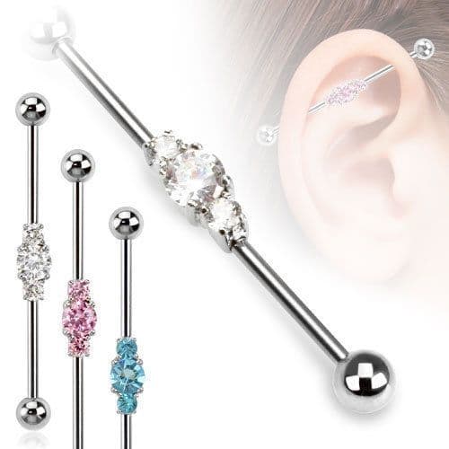 Industrial Scaffold Bar with Triple Gem