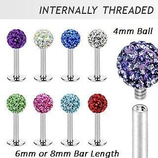 Internally Thread Ferido Labret Stud