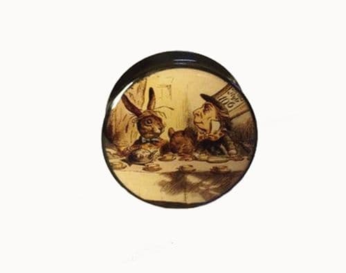 Mad Hatter Saddle Plug Ear Stretcher