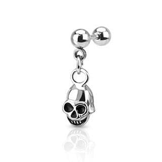 Skull Dangle Cartilage Bar