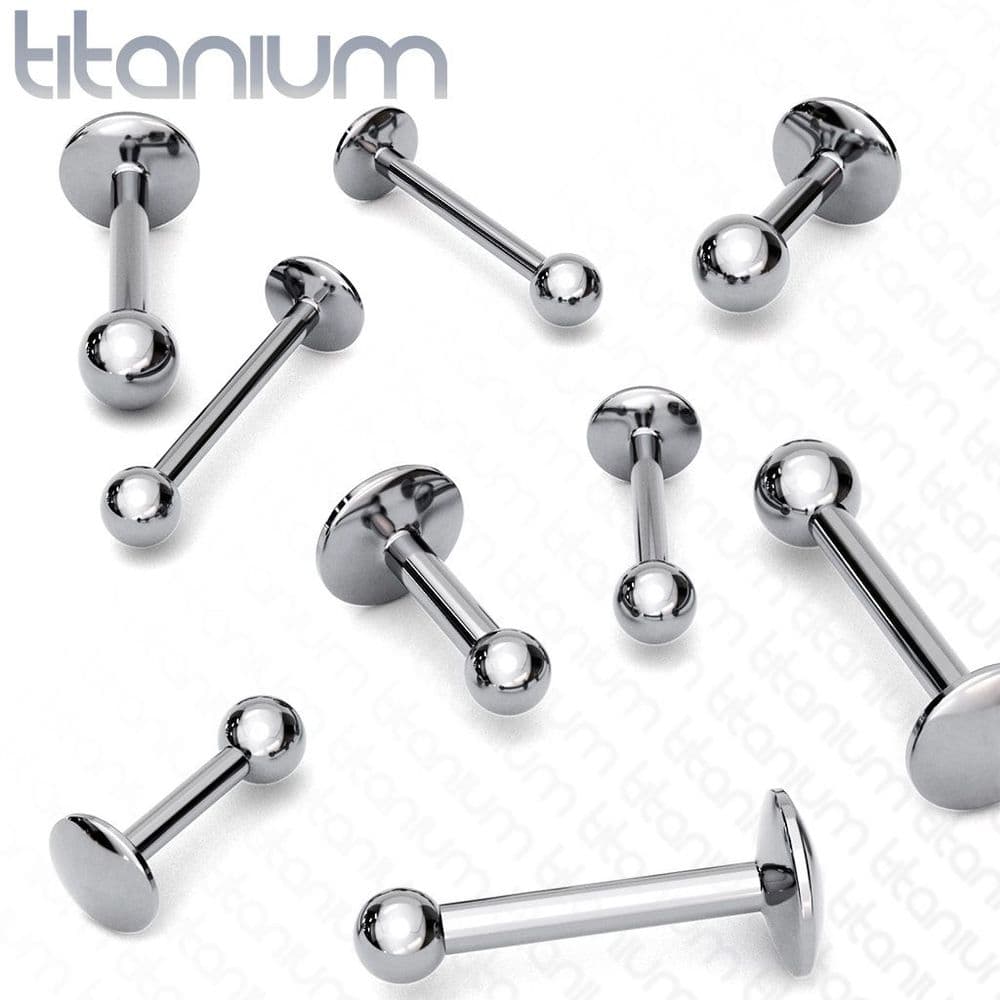 Solid Titanium Labret Stud