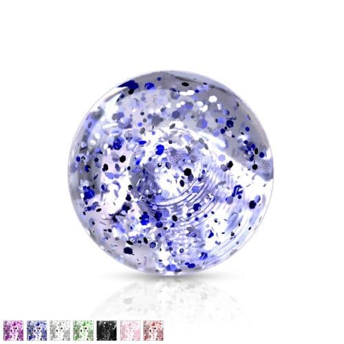 Spare Replacement Glitter Balls for Piercing Bars