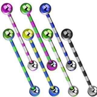 Titanium Plated Industrial Barbell Scaffold Bar with Duo Colours