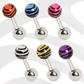 Zebra Print Cartilage Bar with UV Balls