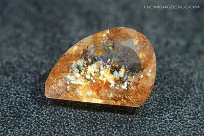 'Confetti' Sunstone, faceted, Tanzania. 4.48 carats. (Video)