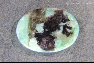 Amazonite & Smoky Quartz cabochon, Madagascar. 41.48 carats.  ** SOLD **