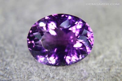 Amethyst, faceted, Bolivia. 14.15 carats.