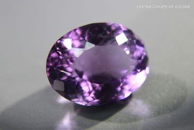 Amethyst, faceted, Brazil. 9.93 carats.