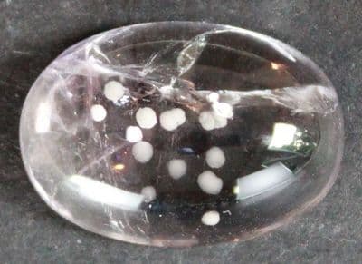 Amethyst with Cristobalite inclusions, cabochon, Brazil.  16.35 carats.