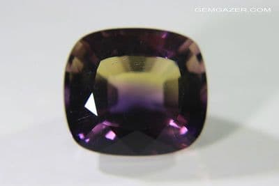 Ametrine, faceted, Bolivia. 9.61 carats.