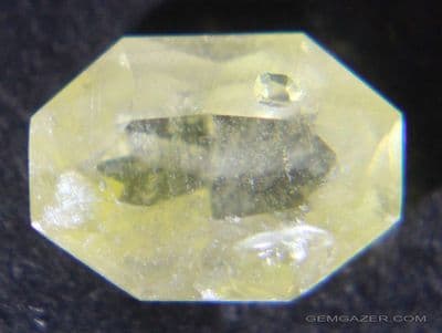 Anglesite, faceted, Morocco.  4.72 carats.