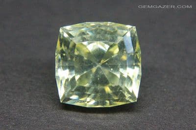 Anglesite, yellow faceted, Namibia. 7.97 carats.  ** Certificated **