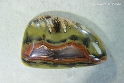 Ankara Pseudomorph & Stick Agate cabochon, Turkey. 53.00 carats.