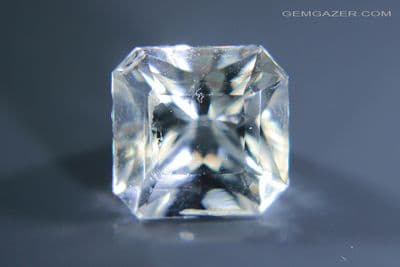 Apophyllite (Fluoro-apophyllite), colourless faceted, India. 2.79 carats.