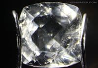 Apophyllite (Fluoro-apophyllite), colourless faceted,India.  3.76 carats.