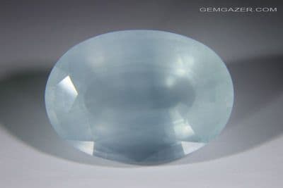 Aquamarine, faceted, Brazil. 28.56 carats (See Video).